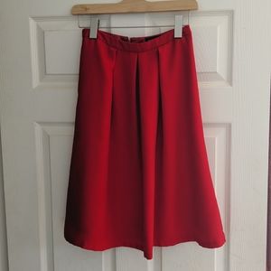 Red retro midi skirt from The Limited - XS
